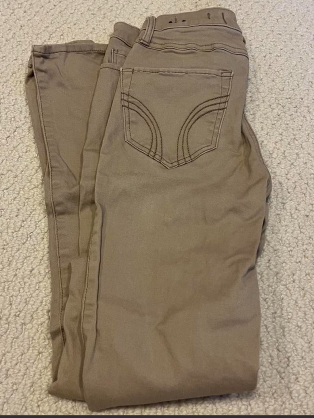 khaki tan skinny jeans